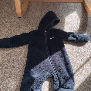 Nike Kids Sherpa Footie - Navy